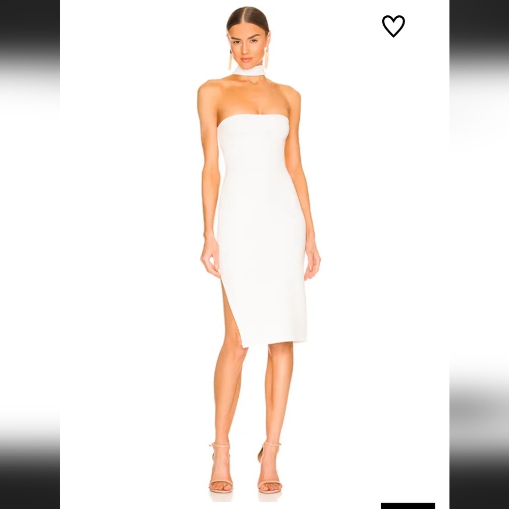 superdown gina choker dress white